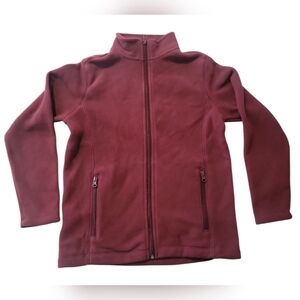 Lands' End Kids Full Zip Fleece Jacket Size L 10-12